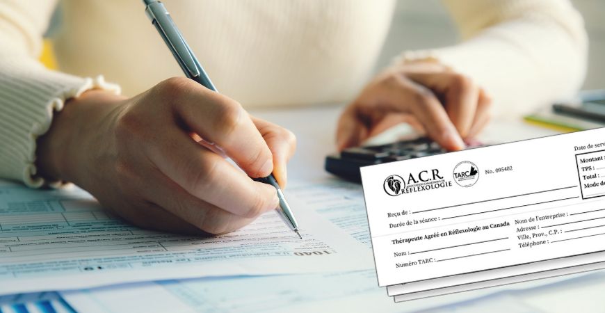 Blog post banner-Tax Reimbursement and Reflexology Receipts-french